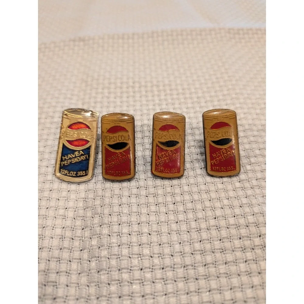 Vintage Pepsi Cola Pin Lot 4 Have A Pepsi Day Soda Can Lapel Hat‎ Collectible